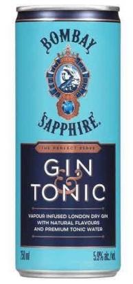 Bombay Sapphire - Gin & Tonic (355ml can) (355ml can)
