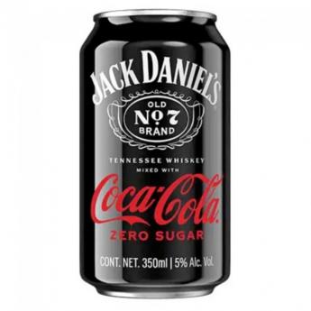Jack Daniels - Whisky & Coca Cola Zero Sugar (12oz can) (12oz can)