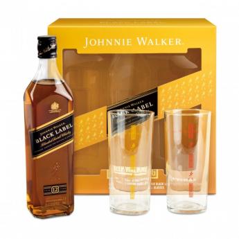 Johnnie Walker - Black Scotch 12 Year - Gift Set (750ml) (750ml)