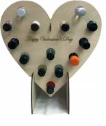 Engraved Wood - Valentine's Day Heart w/ 14 - 50ml - Mini's 2014
